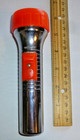 Vintage Stainless Steel Flashlight with red switch and top Junior 6" usa Tested — photo 3