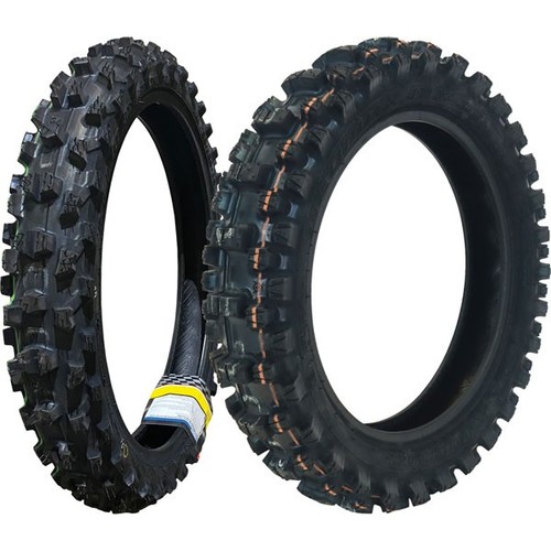 Dunlop 60/100-14 80/100-12 Tire Set MX34 Front Rear CRF110 KLX110 TTR110