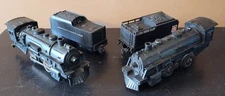 LOT OF (2) VINTAGE LIONEL/MARX 490 LOCOMOTIVES W/ SANTA FE & SOUTHERN TENDERS