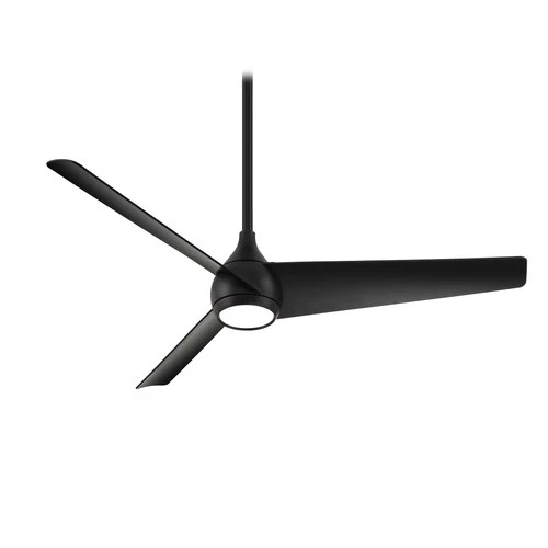 Minka Aire Twist 52" Ceiling Fan - Coal 3-Blade Remote Control - Picture 2 of 5