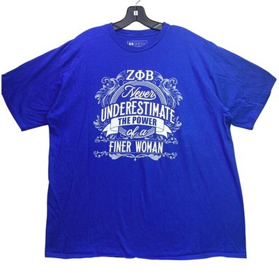 BB Greek Shirt Womens 2XL Zeta Phi Beta ZPhiB Sorority Preppy Academia Spell Out