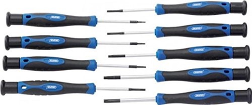 Draper TX-STAR 9 Piece T4-T20 Precision Screwdriver Set |  Assorted sizes 