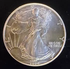 1994 American Eagle Toned Walking Liberty Bullion Vtg-0.999 Silver 1 Oz Coin 3p