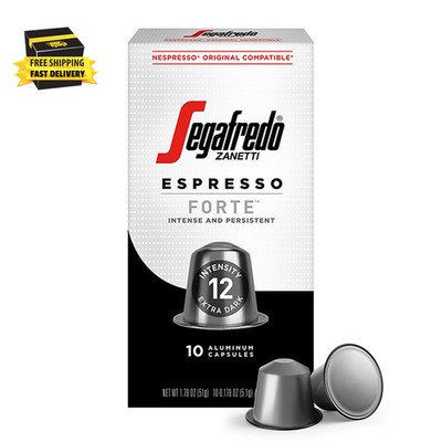 Zanetti Espresso Capsules - Forte, 10 Single Serve Pods      