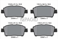 Bremsbelagsatz BremsklöTze FüR Toyota Prius Liftback _W2_ Allion I _T24_