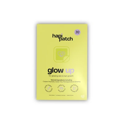 HAPI PATCH Glow Up Copper Peptide Patches (GHK-Cu) Skin & Hair transformation -Glow & Grow