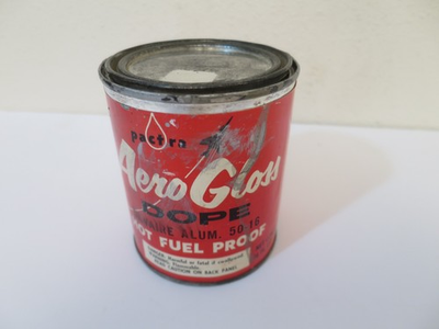 #ad #ad Vintage PACTRA Hot Fuel Proof Aero Gloss Dope Model Airplane Silvaire Alum Can $18.00