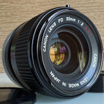 Canon Lens Fd 35mm Rare O Concave [N MINT++] Canon FD 35mm F2 SSC Wide