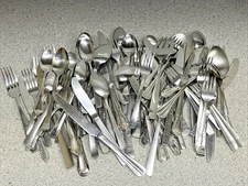 100 Stainless Steel Silverware Lot 2
