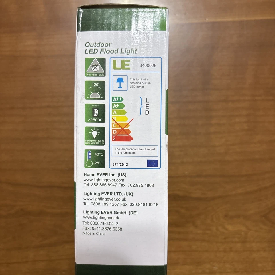 Proyector de Seguridad LED Exterior Jardín Casa Luces de Seguridad 10W IP66 Impermeable Foto 3 de 3