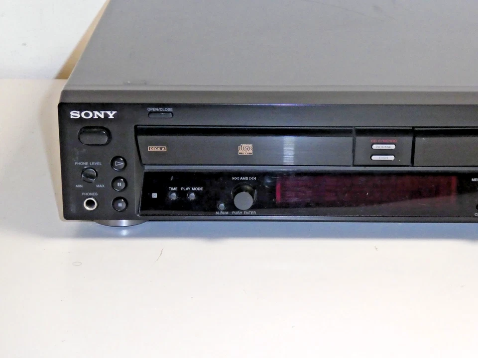 Sony RCD-W100 Audio CD-Recorder / Doppellaufwerk, Schwarz, 2 Jahre Garantie - Bild 2 von 4