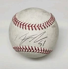 Graham Ashcraft Signed Autographed Game Used Major League Baseball REDS