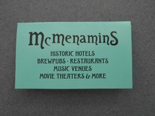 McMenamin's Historic Hotels Informative Business Card     4/19