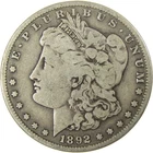 1892 S Morgan Silver Dollar VG Very Good $1 Coin SKU:I27493
