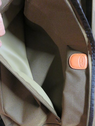 Bric's Business Overnighter Carry-On Tan Ballistic Nylon & Leather NICE! - Picture 8 of 14