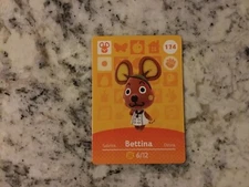 BETTINA 174 Animal Crossing Amiibo Authentic Nintendo Mint Card From Series 2