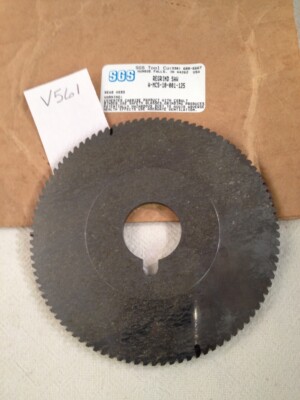 1 REGRIND SGS SOLID CARBIDE SLITTING SAW BLADE, 4-3/16'' X 1/8'' X 1'' USA (V561)