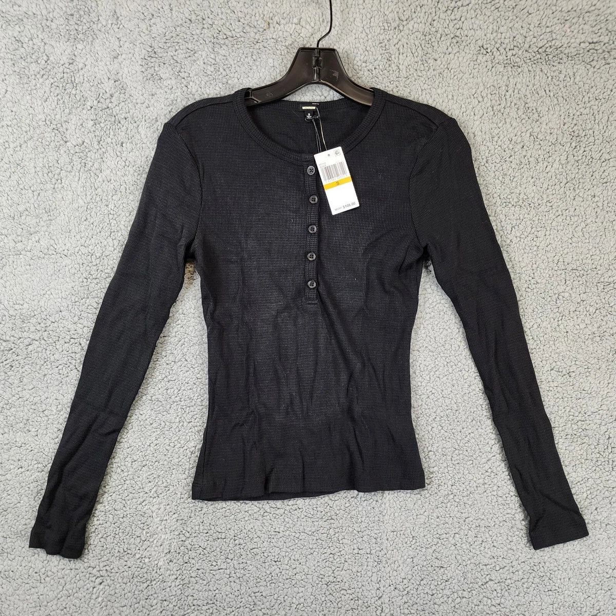 Baby thermal long sleeve henley cheap
