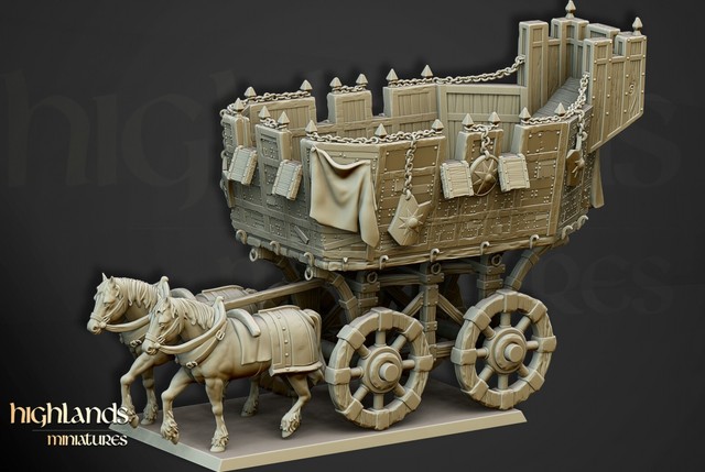 The Wittemberg Wagon Horse Carriage Miniature | D&D DnD | Warhammer | Pathfinder The Wittemberg Wagon Horse Carriage Miniature | D&D DnD | Warhammer | Pathfinder