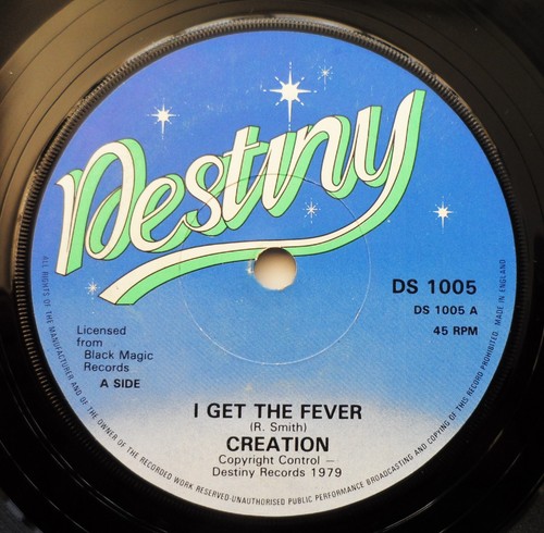 Creation / Promised Land – I Get The Fever / Cheyanne 7" Vinyl 1979 Destiny VG/G - Picture 3 of 4