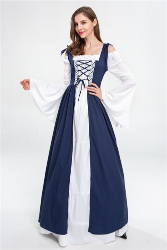 Retro Palace Dress Princess Queen Drama Stage Costume - Picture 8 of 28