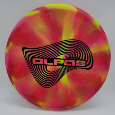 Divergent Discs Alpas Understable Putter Stay Put Red Pink Green/Black Stamp 