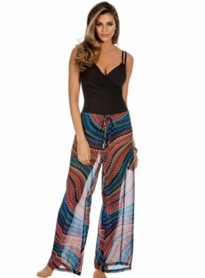 MIRACLESUIT Quick drying Swim Beach Pool Spa COVER UP High-Waisted PANTS New