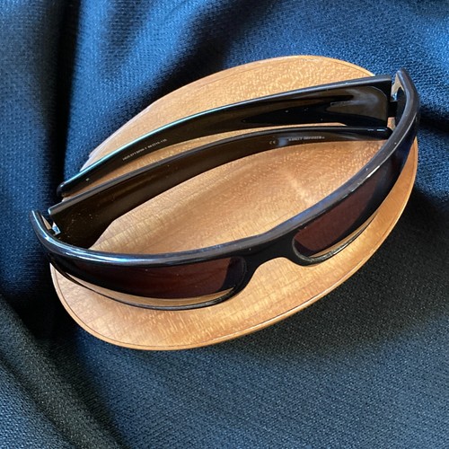 Harley Davidson Branded Sport Sunglasses Wide Coverage Style Black Plastic Frame - Picture 3 of 13