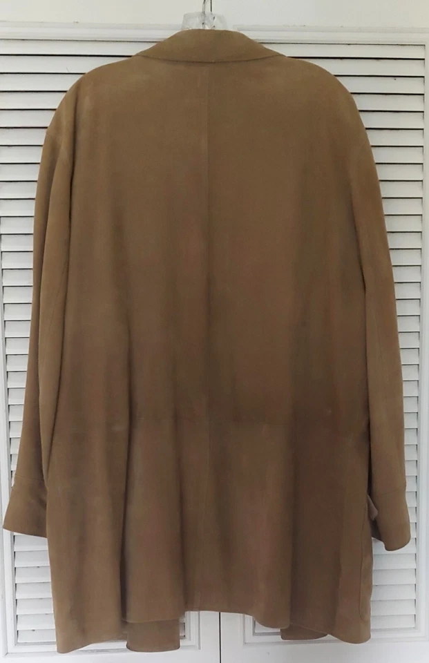 Lamatta Mens Italian Suede Jacket EU Size 52 US M. - Image 3 of 4