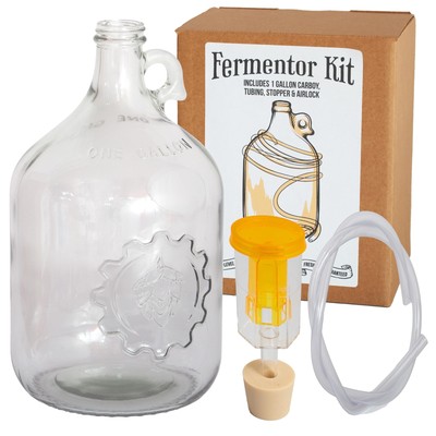 - Fermentation Jug 1-pack - For Home Brewing - Includes 1 Gallon Glass Fermen...