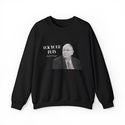 Fck Your Puts Crewneck Sweatshirt, Funny Charlie Munger Sweater, Wall Street