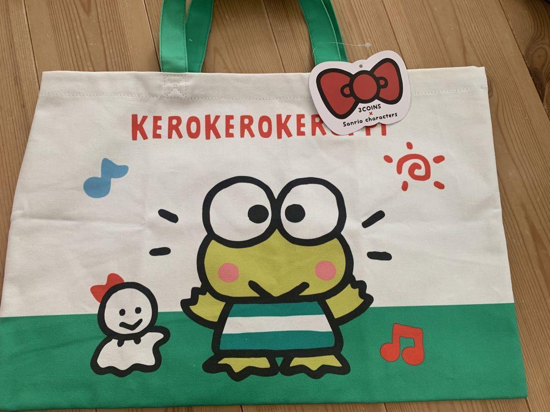 Sanrio Kerokero Keroppy Horizontal Tote Bag Store Display Pre-owned