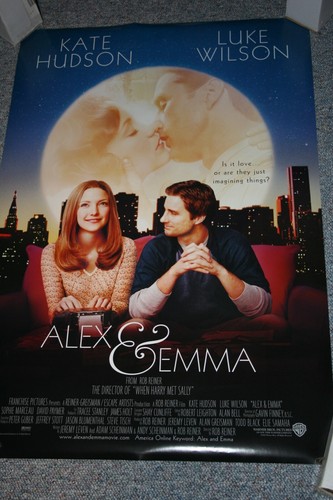 ALEX & EMMA Orig. DS 2003 27x40 Movie Poster- Kate Hudson Luke Wilson
