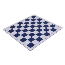 Wholesale Chess 20" Tournament Mousepad Style Roll-Up Chess Board - Blue