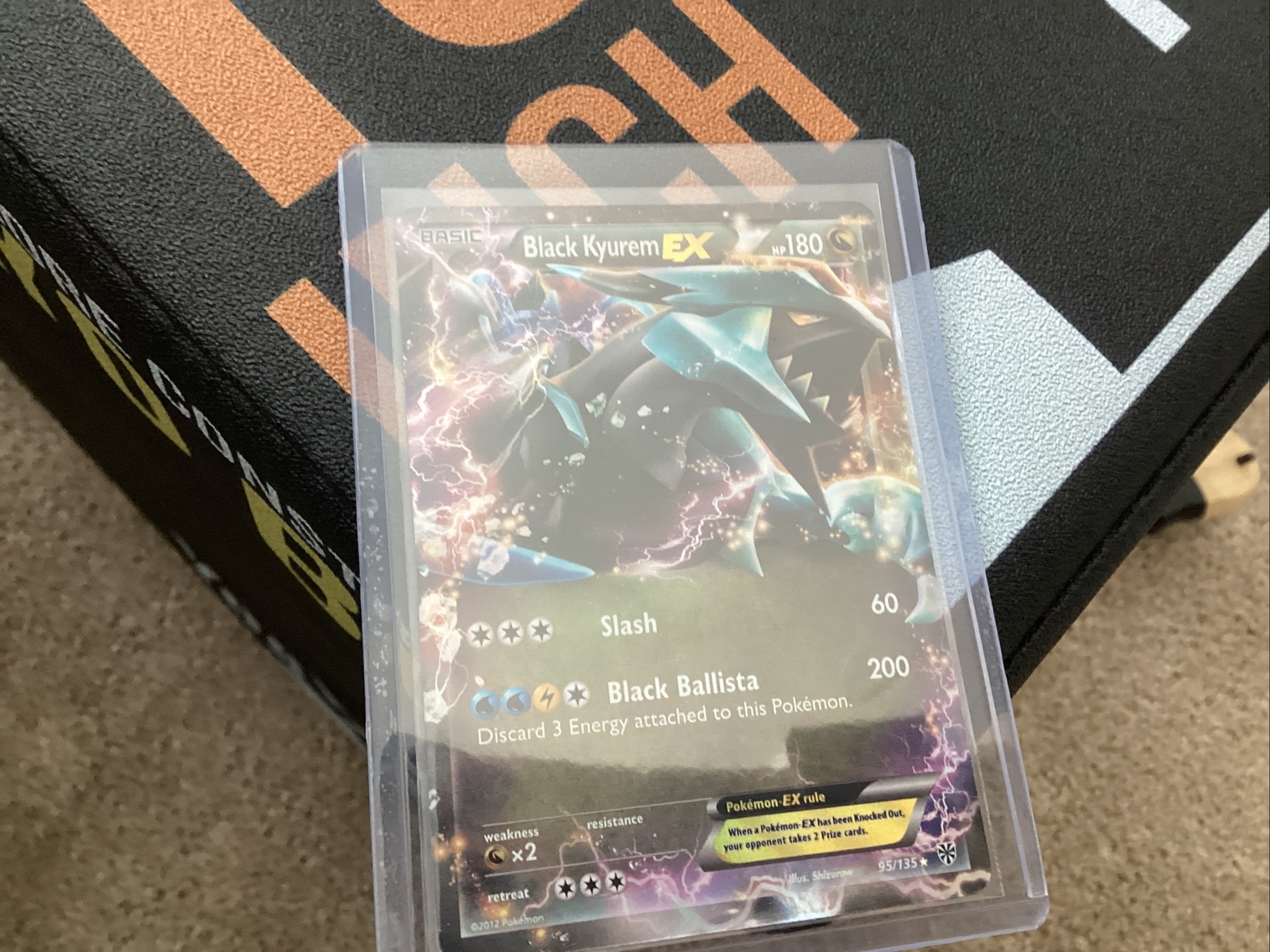 Pokémon Black Kyurem - EX Black and White Plasma Storm 95/135 Holo Rare NM