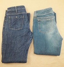 Gap size 10 womens lot of 2 jeans, low rise boot cut and crop capri womens