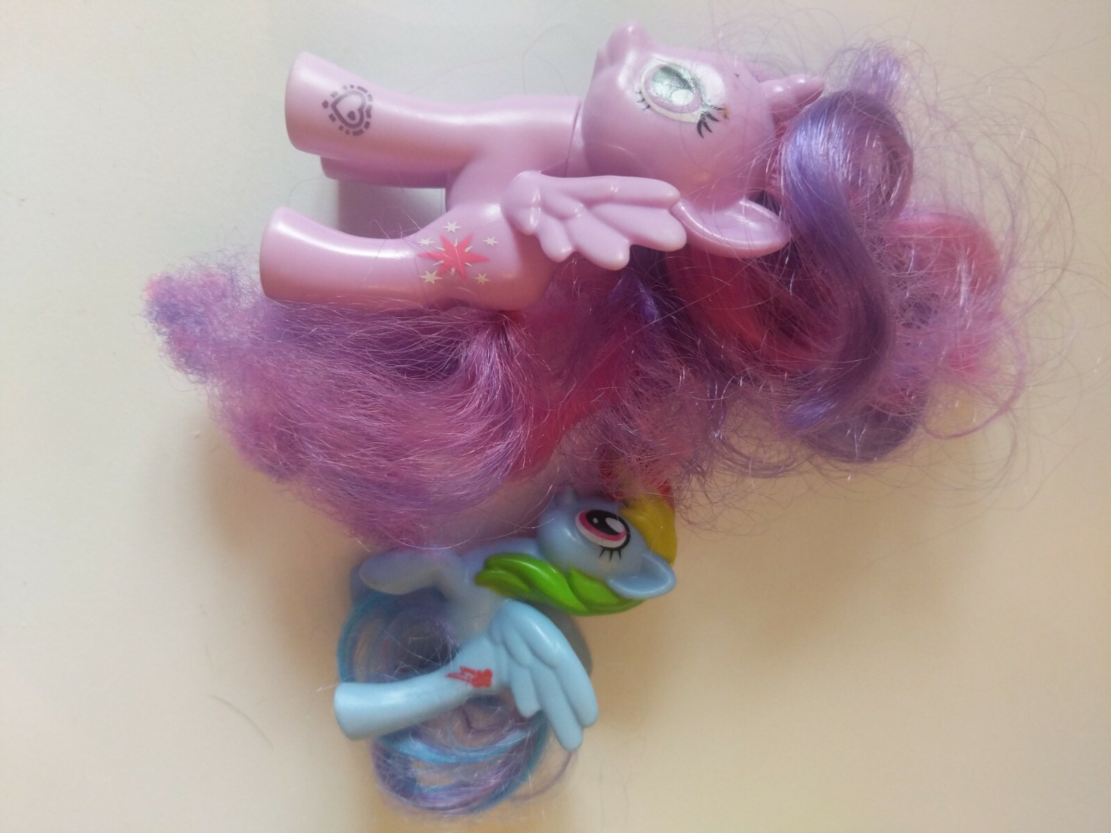 My Little Pony Purple Unicorn and Blue Pony