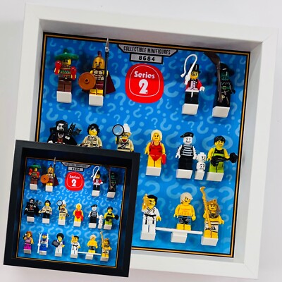 Displayrahmen für LEGO  Serie 2 Minifiguren - 8684 27cm 25cm Koffer
