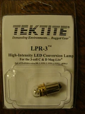 TEKTITE LPR-3 Replacement PR Bulb, 1W LED for 3-cell 4.5V Flashlight
