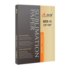 A-SUB Sublimation Paper 13x19 125g 110 Sheets for Inkjet Printer Heat Transfer