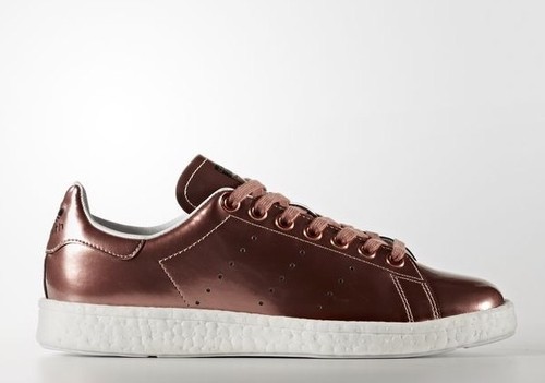 Adidas Originals Womens W Stan Smith BOOST Metallic Copper BB0107 Rose Gold  | eBay