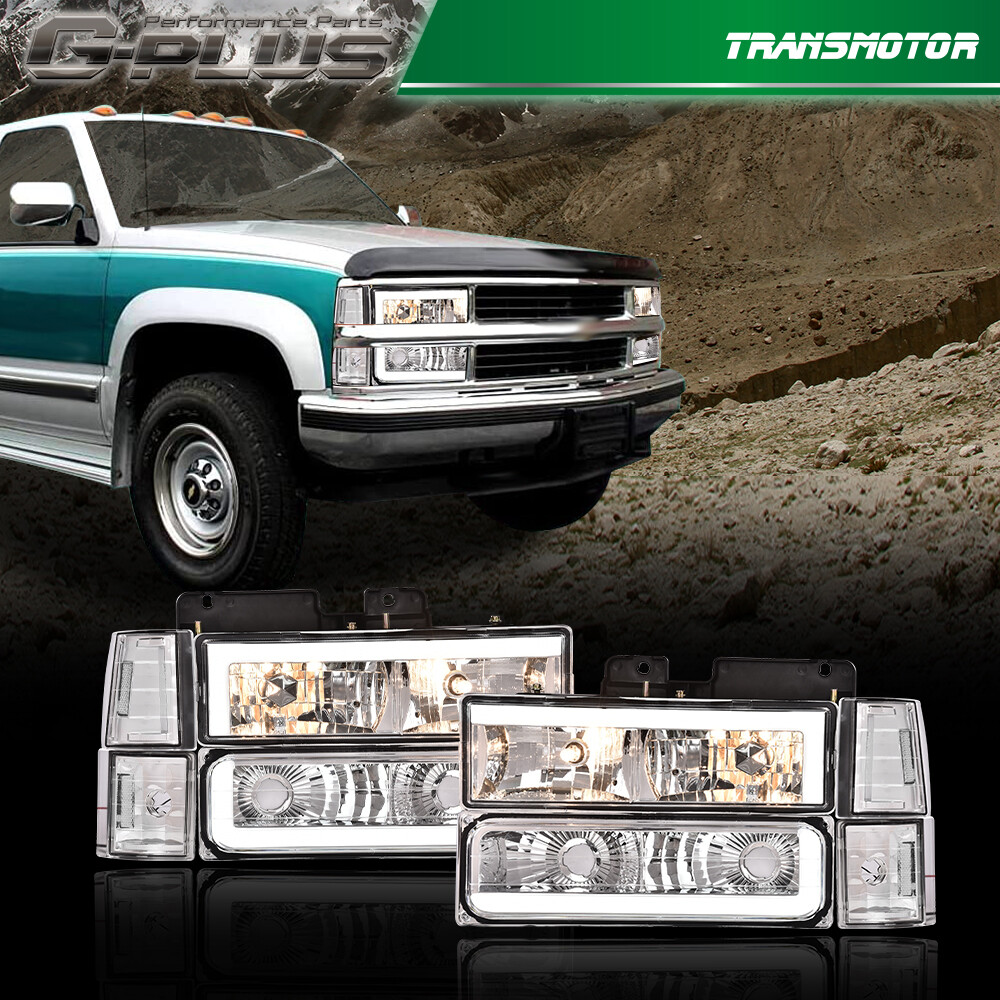 Fit For 94-98 C10 C/K Silverado LED DRL Headlight Bumper Corner Lamp Black – Praia Esportes E Eventos - Foto 7