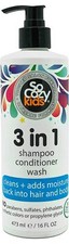SoCozy 3in1 Shampoo Conditioner Body Wash For Kids Hair Cleans and Adds Moi