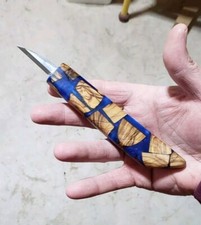Wood Carving Knife 1 3/8 Blade Olive Wood & E...
