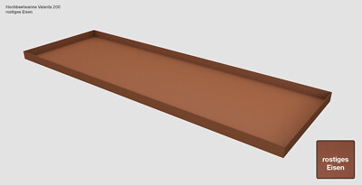 Hochbeet-Wanne Gutta Valenta 200 Rostiges Eisen, Maße: 210 x 70 x 6 cm