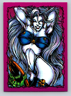 1993 Chaos Comics Evil Ernie #63 Lady Death Card Brian Pulido Steven Hughes