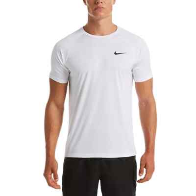 NWT NIKE MEN'S HYDROGUARD Big Tall Swim T-Shirt White