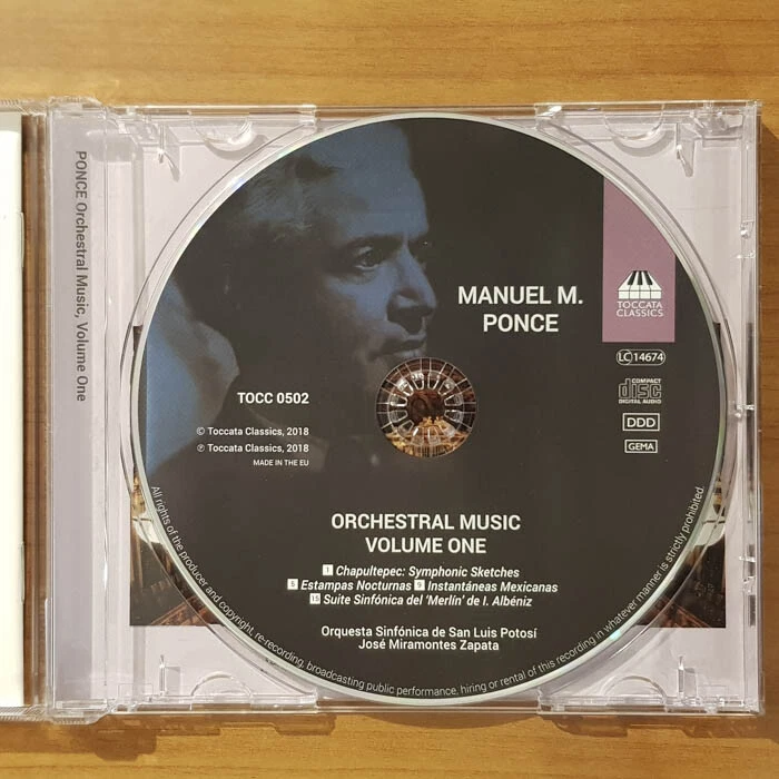 JOSE MIRAMONTES ZAPATA Manuel M. Ponce Orchestral Vol. 1  NM/EX(CD) - Bild 3 von 4