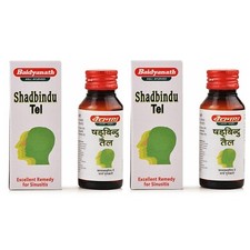 Baidyanath Shadbindu Tel (2 x 50ml) Herbal Ay...