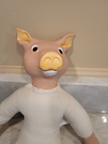 Vintage Wangs International Policeman And Pig 1970's Classic Animal Dolls - Picture 5 of 6